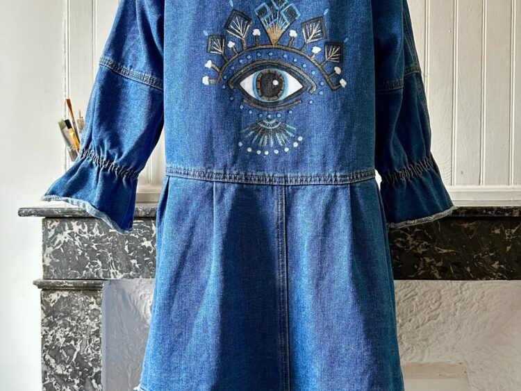 Evil Eye Denim Dress