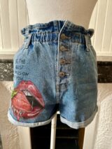 🍓Strawberry Denim Shorts